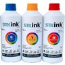 3 x 500ml Tinta STK T544 L3110 L3150 L5190 compatível com Ecotank Epson - 1