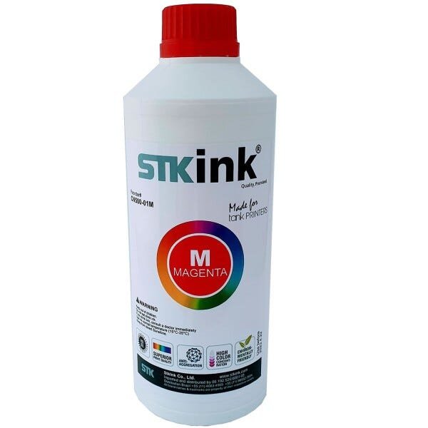 500ml Black + 3 x 250ml Color Tinta STK T544 L3110 L3150 L5190 compatível com Ecotank Epson - 6