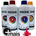 Ver imagem 1 de 4 X 250ml Tinta Stk T544 L3110 L3150 L5190 Compatível com Ecotank Epson