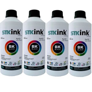 4 Litros Black Tinta STK BTD60 BT5001 T300 T500W T700W compatível com InkTank Brother