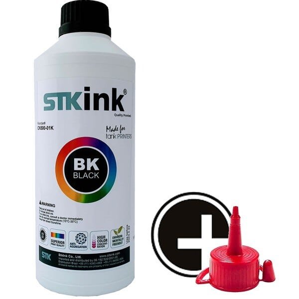 250ml Tinta Sublimática Digital STK com perfil ICC - Preto - 2