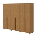 Ver imagem 2 de Guarda-roupa Casal Alonzo 6 Portas 4 Gavetas 100% Mdf Amêndoa Clean - Móveis Lopas