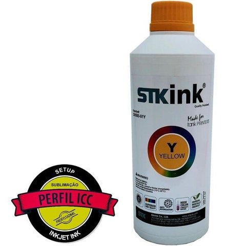 250ml Tinta Sublimática Digital Stk com Perfil Icc - Amarelo