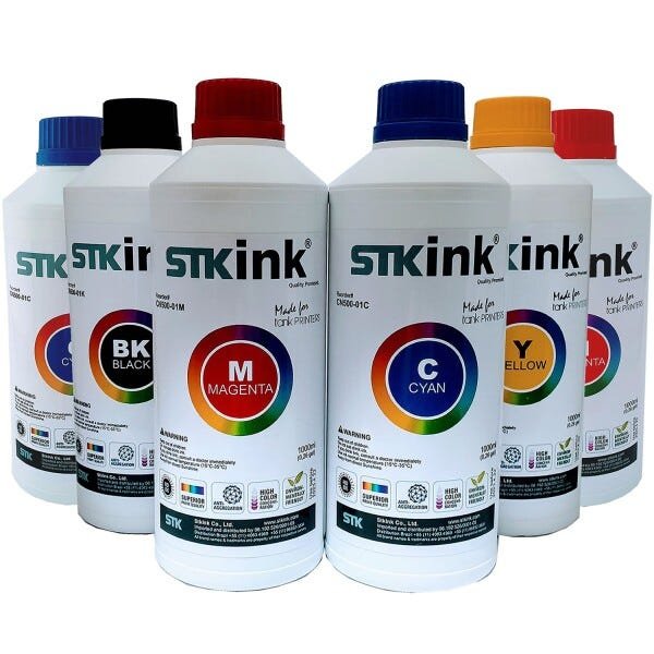 6 Litros Tinta Sublimática Digital STK Kit 6 Cores com perfil ICC - 5