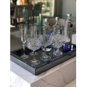 Ver imagem 3 de Bandeja Espelhada Fumê Sala Cozinha Bar Decoração 50x30