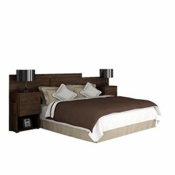 Cabeceira Casal Extensível com 4 Gavetas 141 Móveis Valverde:Canion - 1