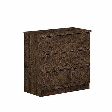 Mesa de Cabeceira 3 Gavetas Móveis Valverde:Canion