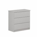 Ver imagem 1 de Mesa de Cabeceira 3 Gavetas Móveis Valverde:Neve