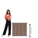 Ver imagem 6 de Armário Baixo para Escritório PE40 com 2 Portas Pivotantes Cinza/Branco/Walnut