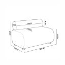 Ver imagem 6 de Sofá Namoradeira e KIT2 Poltronas Decorativa para Sala Nara Suede D03 - D'Rossi