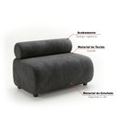 Ver imagem 4 de Sofá Namoradeira e KIT2 Poltronas Decorativa para Sala Nara Suede D03 - D'Rossi