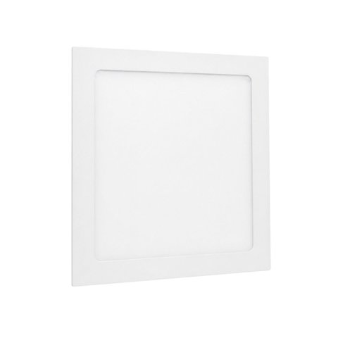 Painel Plafon de Embutir Quadrado Branco 28,6cm LED 24W 3000k Bivolt