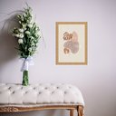Ver imagem 2 de Quadro Moldura Dourada Boho Folhas 24x18cm:com Vidro
