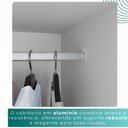 Ver mais imagens de Guarda-roupa Casal 2 Portas de Correr 6 Gavetas Fortaleza - Mais Móvei Neve