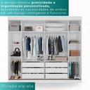 Ver imagem 5 de Guarda-roupa Casal 2 Portas de Correr 6 Gavetas Fortaleza - Mais Móvei Neve