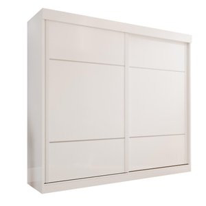 Guarda-roupa Casal 2 Portas de Correr 6 Gavetas Fortaleza - Mais Móvei Neve
