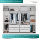 Ver imagem 3 de Guarda-roupa Casal 2 Portas de Correr 6 Gavetas Fortaleza - Mais Móvei Neve