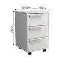 Ver imagem 6 de Conjunto Mesa, Gaveteiro e Livreiro Home Office Nova Mobile Branco