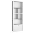 Ver imagem 2 de Conjunto Mesa, Gaveteiro e Livreiro Home Office Nova Mobile Branco