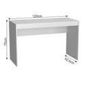 Ver imagem 5 de Conjunto Mesa, Gaveteiro e Livreiro Home Office Nova Mobile Branco