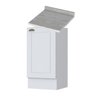 Balcão 1 Porta 40cm 100% Mdf Americana C365 C902 Branco Henn - 1