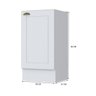 Balcão 1 Porta 40cm 100% Mdf Americana C365 C902 Branco Henn - 3