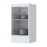 Balcão 1 Porta 40cm 100% Mdf Americana C365 C902 Branco Henn - 2