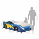 Ver imagem 2 de Cama Carro Menino Azul Solteiro Com Colchão