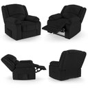 Ver imagem 7 de Poltrona do Papai Reclinável Sala de Cinema Madrid Power Touch Massagem USB PU Preto G23 Gran Belo