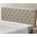 Ver imagem 2 de Cabeceira Cama Box Casal Queen Size Cristal 160cm Suede Bege - Desk Design