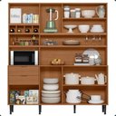 Ver imagem 2 de Cozinha Completa Compacta 8 Portas 2 Gavetas Viena 1,80m - Jequetiba