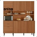 Ver imagem 4 de Cozinha Completa Compacta 8 Portas 2 Gavetas Viena 1,80m - Jequetiba