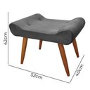 Ver imagem 5 de Puff Decorativo Lara Veludo Chumbo - Star Confort