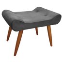 Ver imagem 2 de Puff Decorativo Lara Veludo Chumbo - Star Confort
