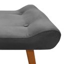 Ver imagem 4 de Puff Decorativo Lara Veludo Chumbo - Star Confort