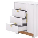 Ver imagem 5 de Cômoda Sapateira Ilha Bela 01 Porta 04 Gavetas com Pés Branco Camarim Vila Rica