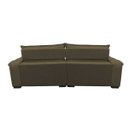 Ver mais imagens de Sofá Retrátil e Reclinável 2,12M com Molas Ensacadas Cama Inbox Aconchego Tecido Suede Café