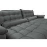 Sofá Retrátil e Reclinável 2,52m com Molas Ensacadas Cama Inbox Aconchego Tecido Suede Cinza - 4
