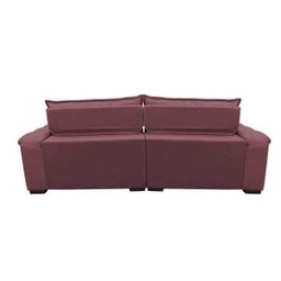 Sofá Retrátil e Reclinável 2,52M com Molas Ensacadas Cama Inbox Aconchego Tecido Suede Vinho - 8