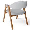 Ver mais imagens de Kit 04 Cadeiras de Jantar e Estar Living Estofada Nadja L02 Linho Cinza - Lyam Decor