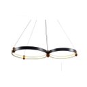 Ver imagem 1 de Lustre Pendente Led Moderno Preto/dourado 54w