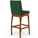 Ver imagem 7 de Banqueta Alta Para Cozinha Sala de Jantar Fixa Mila B04 Suede Verde Musgo - Lyam Decor