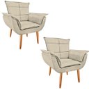 Ver imagem 1 de Kit 2 Poltronas Opala GatMagazine-Suede bege