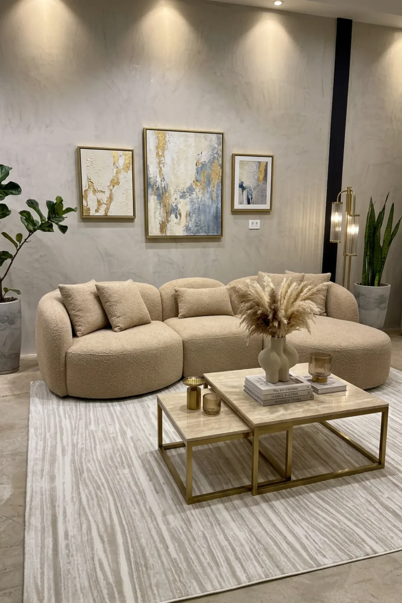 Tapete Allure Bege 4,00x5,00m - Modelo 204