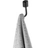 Suporte Porta Toalha de Rosto Gancho Multiuso Banheiro Lavanderia Preto Fosco - 2