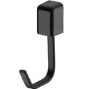 Ver imagem 1 de Suporte Porta Toalha de Rosto Gancho Multiuso Banheiro Lavanderia Preto Fosco