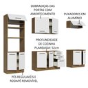 Ver imagem 5 de Armário de Cozinha Completa 270cm Rustic/Branco Agata Madesa 01