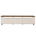 Ver imagem 3 de Rack Sala de Estar Tv 75 Pol 200 Cm 4441 Pinho Off White Arly
