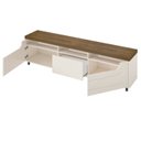 Ver imagem 4 de Rack Sala de Estar Tv 75 Pol 200 Cm 4441 Pinho Off White Arly