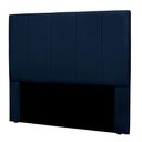 Ver imagem 4 de Cabeceira Solteiro 0,90m Sevilha Suede - Pallazio Cor Azul Marinho